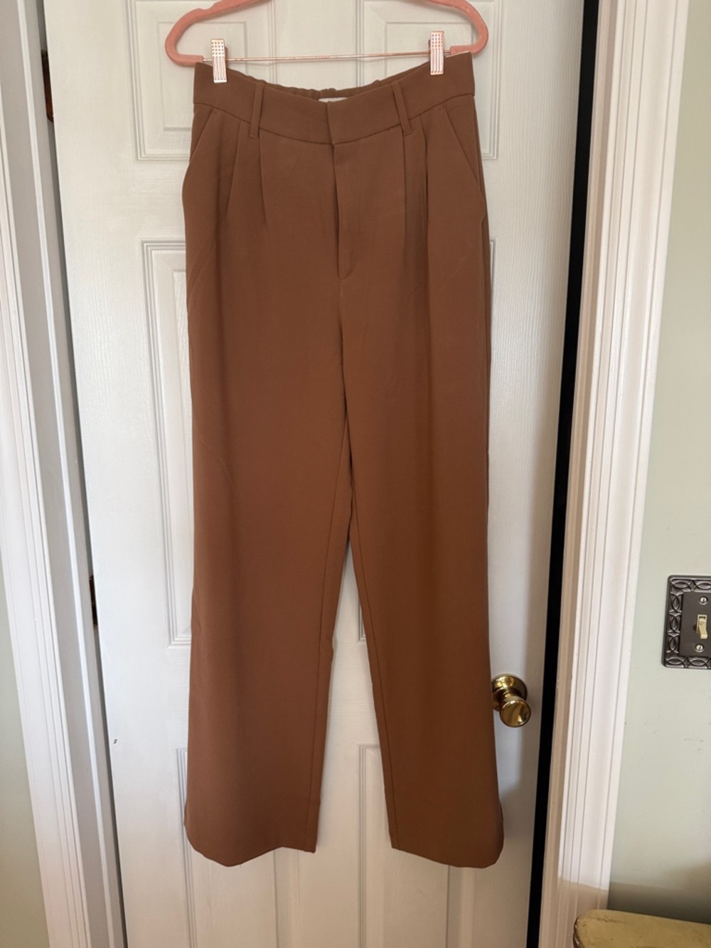 Women’s Abercrombie wide leg Tailored Brown trousers
